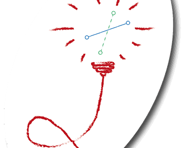 Sustainable Business Value - Conceptual image of a lamp flex curling up to reveal a growth curve within a lightbulb's rays